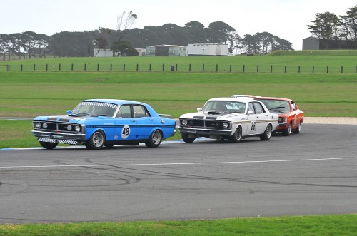 Rod Hotchkin, Karl Wittick and Craig Miles in close company