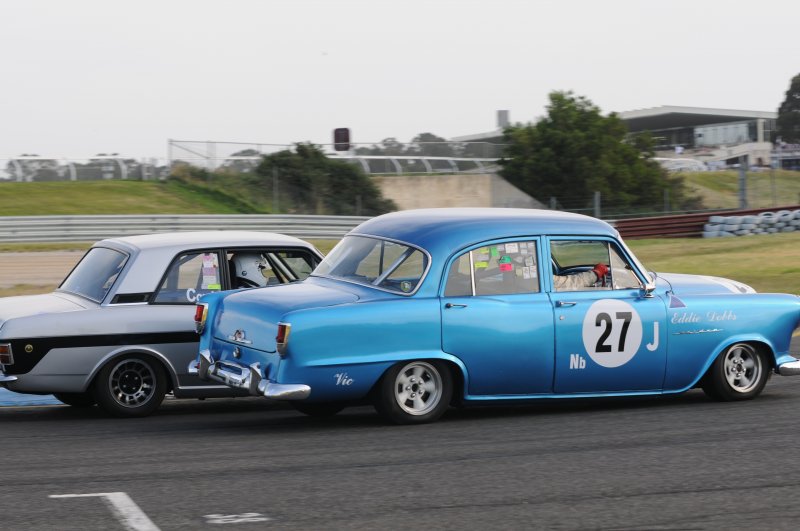 Eddie Dobbs dances with Ian Cowie's MkII Lotus