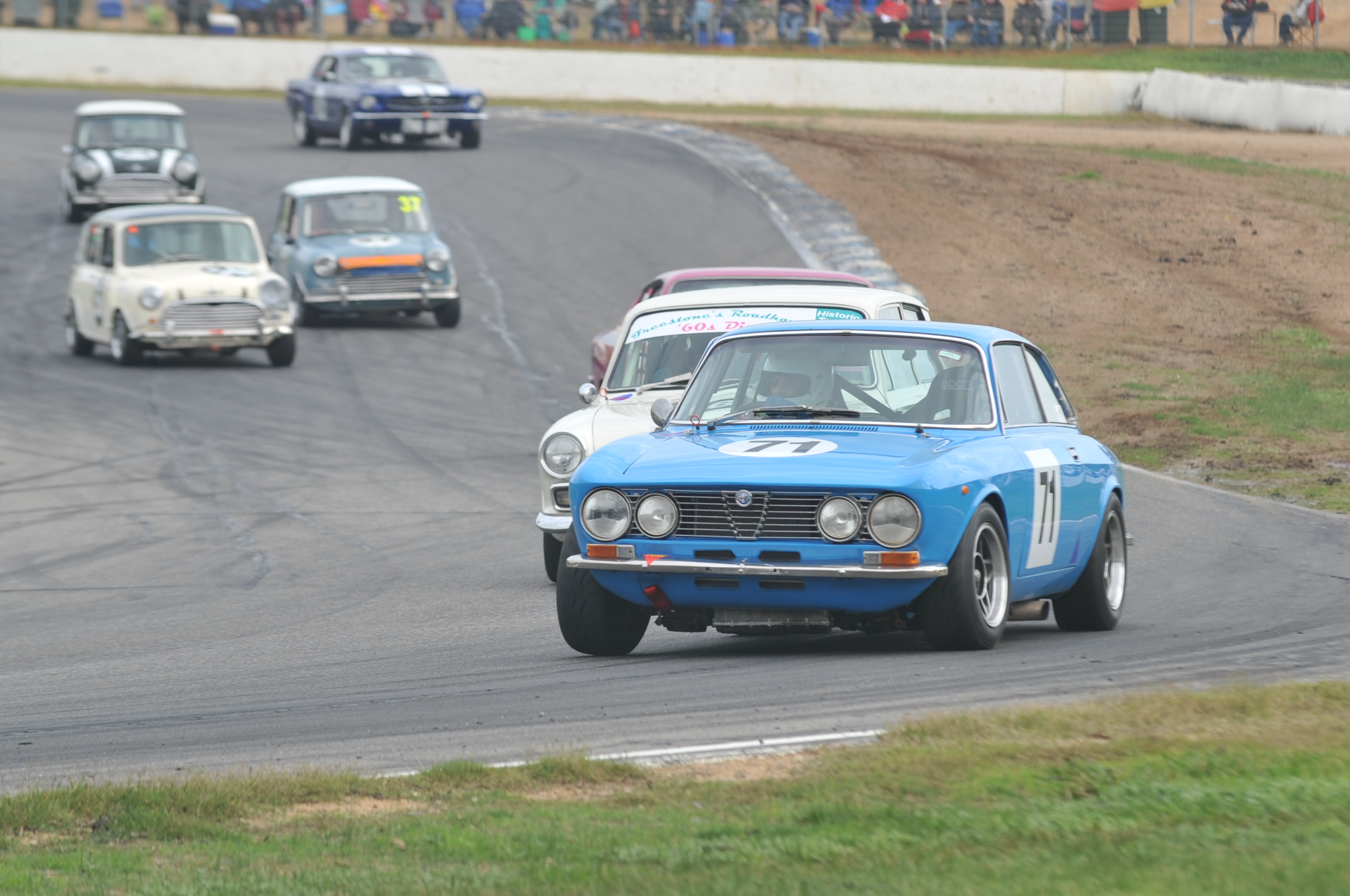 Rob Burns' Alfa was fearsomely fast