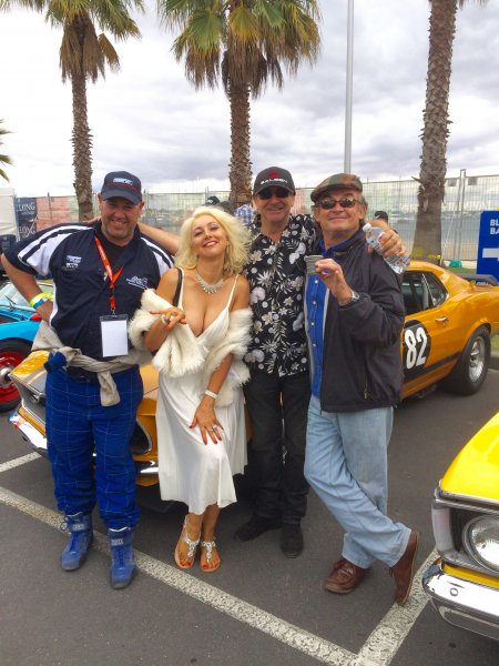 Messrs Gordon, Spridis & Ralph with megastar Marilyn. Mmm.