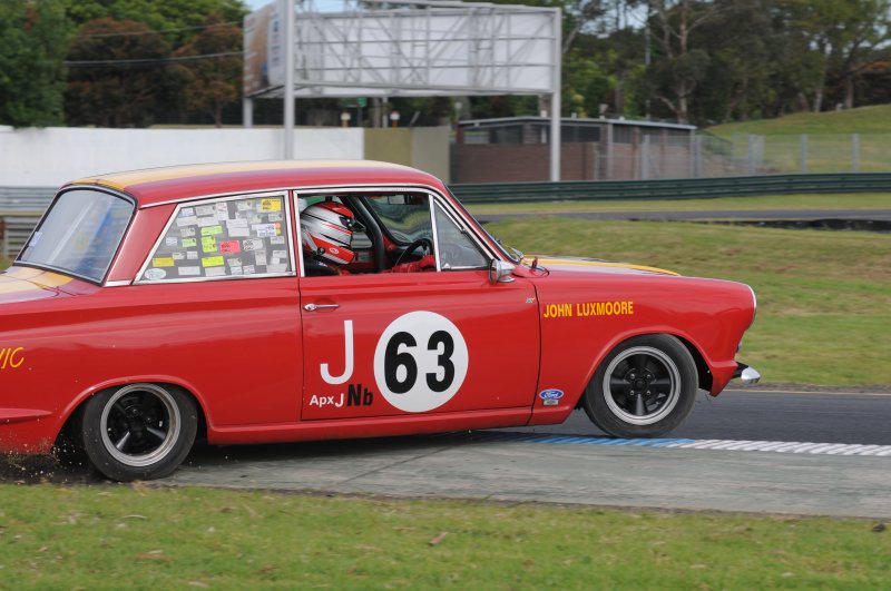 Bit-too-fast Johnny Luxmoore won the Sneddon Clubman Trophy for the most race stickers on a window.