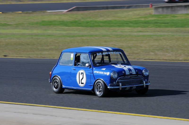 Andrew Bergan unfortunately wrote the famous ex-Manton Mini off in Race 4