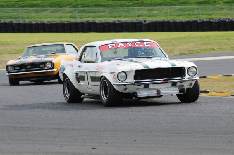 David Wall in the ex Geoghegan Mustang was a powerhouse