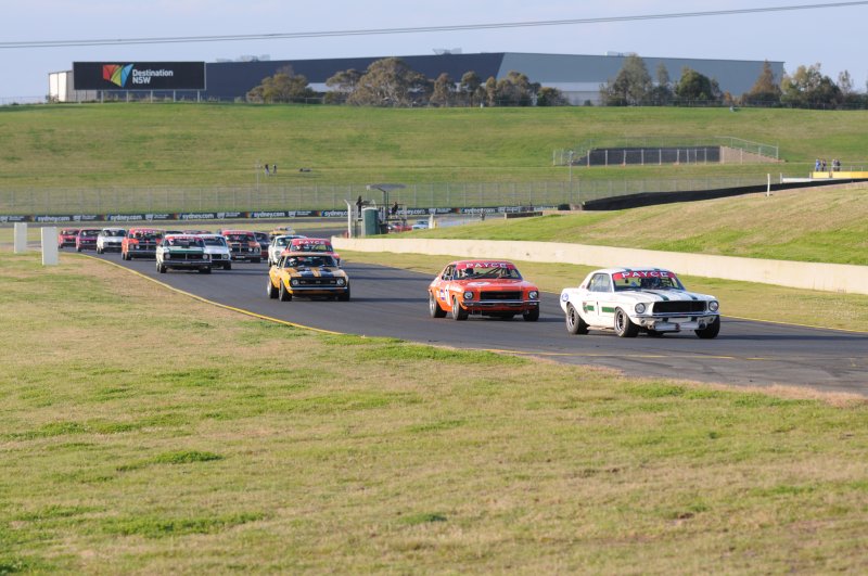 "Ian Geoghegan leads Bob Jane and Bryan Thompson…"