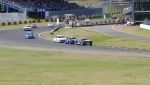 Scott Fleming won't let those big Fords get away...