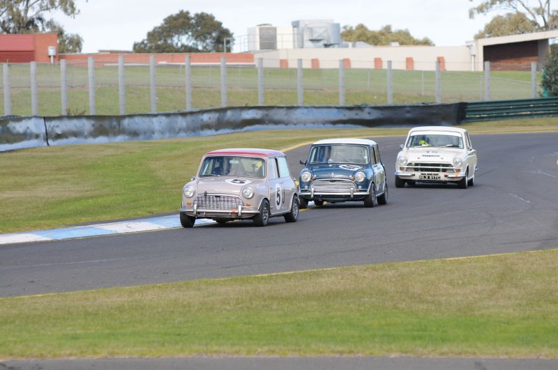 Positions changed often between the Read and Eeles Minis and Rod Barrett's Lotus