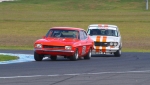 Tony Gilfuis' Capri and David Brown's Datsun were never far apart