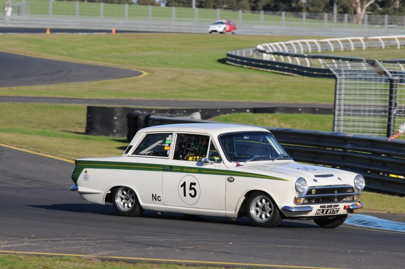 Rod Barrett's neat Lotus was on song