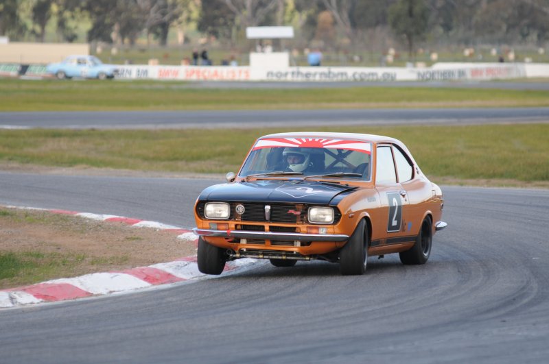 Jason Humble made the croiwd ooh and aah every lap