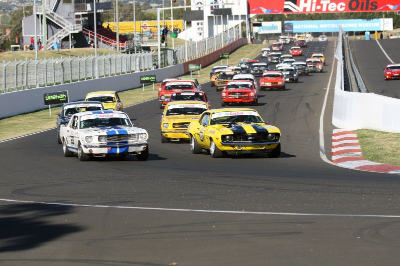 The first corner field, John Harrison in third