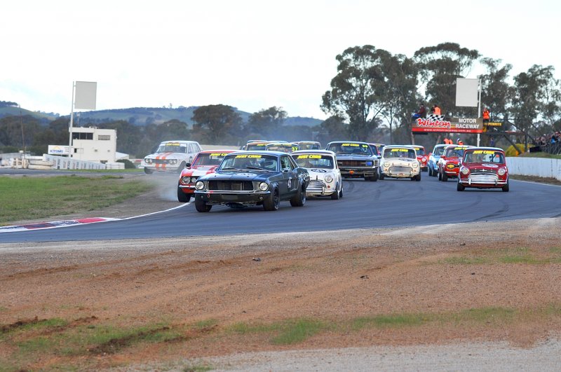David Brown had been forced off before the first corner in R1