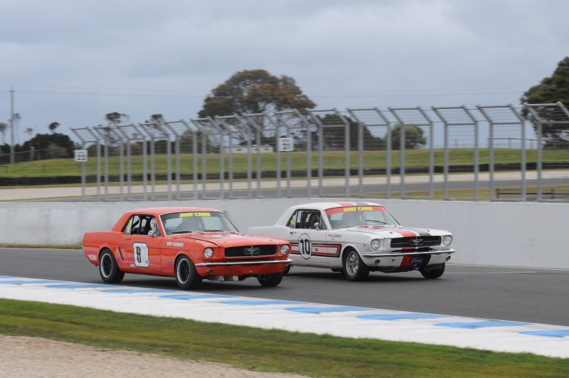 Harry Bargwanna and Andrew Cannon muscle their Mustangs