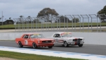 Harry Bargwanna and Andrew Cannon muscle their Mustangs