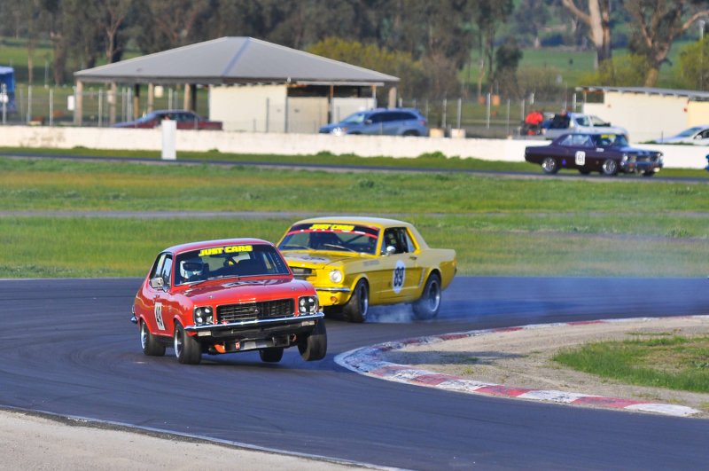 Daniel van Stokrom ahead of the Harrison Mustang