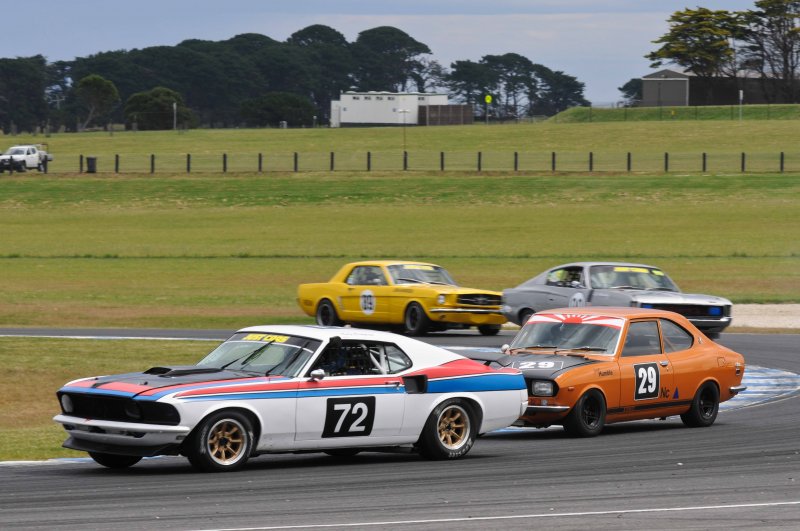Andy Clempson claimed his first Fastback win in the Trophy Race