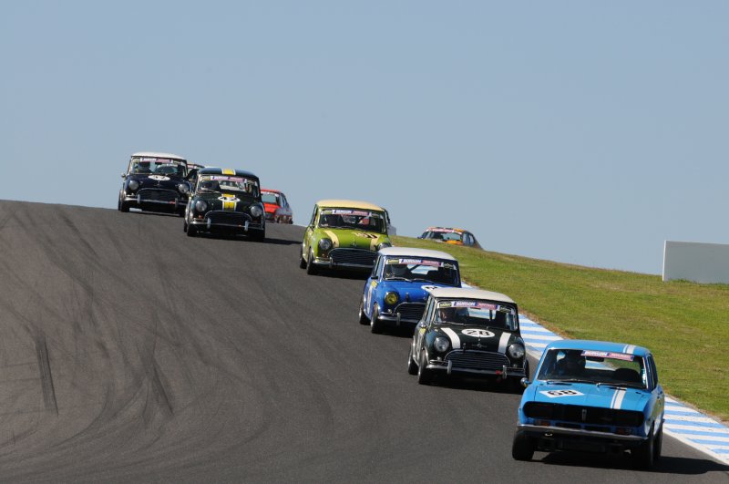 A swarm of Minis buzz Geoff Davis, Mazda