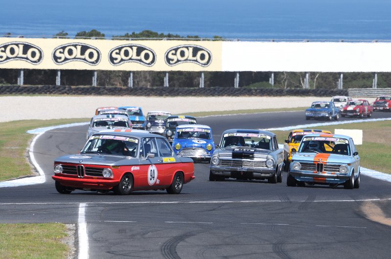 Gabriel Digenis and Chris Ralph\'s BMWs hold out Tassie\'s Phil Shepherd\'s rapid EH JPG