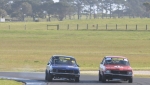 Nathan Gordon and Stephen Pillekers at each other's throats all weekend until blow-up blues for the blue car