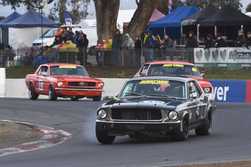 Darryl Hansen enjoys a bit of rare dry grip on Saturday