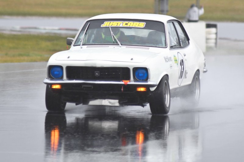 Peter McNiven slipped through the slosh to take the JUST CARS Cup