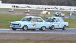 Jerry Lenstra's BDA Escort chased by Chris Ralph's BMW