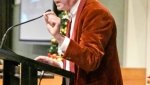 Great Uncle Eugene's 90-year old smoking jacket helped Jervis Ward conduct The Quiz