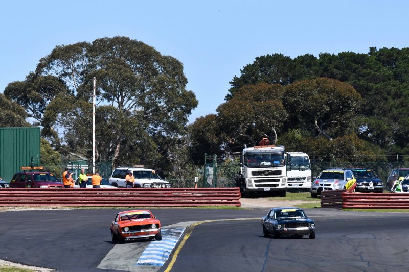 Hansen and de Paoli too hot into Turn 1 in a furious battle