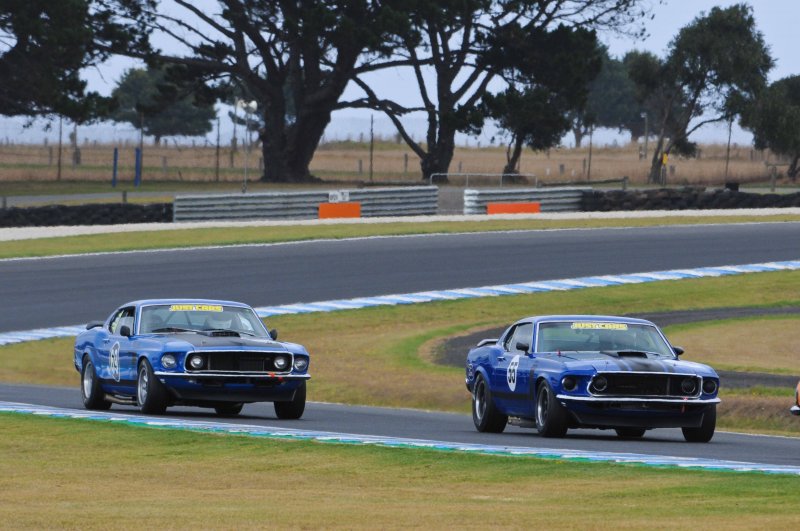 Blue Fastbacks anyone? Michael Miceli chases Ian Mewett