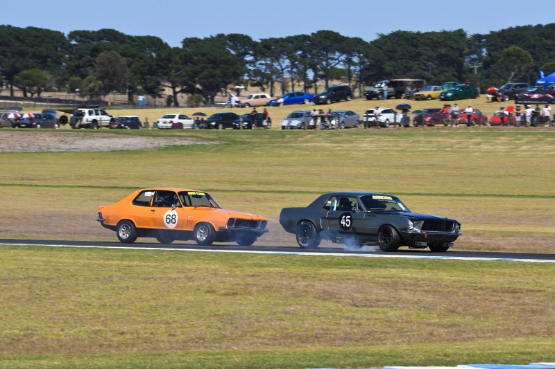 Qld's Craig Allan had Torana fans on their feet after fighting podiums against the V8s