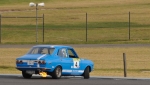 SA's Kirk Davis applys the blowtorch to the tarmac after a spin