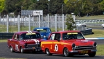 Claude Ciccotelli's EH pushes Ted Perkins' Lotus Cortina