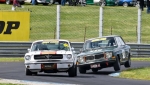 David-Belfords-Volvo-tries-to-tiptoe-past-John-Clarkes-Mustang