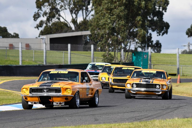 Chris-Sterns-immaculate-68-Mustang-leads-Calleja-Miles-Myers-and-Clempson