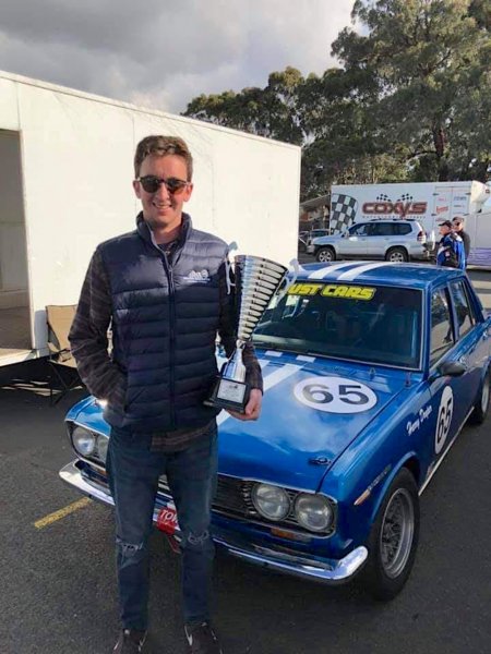First-race-first-trophy.-Harrison-Draper-took-out-the-Under-3-litre-class-