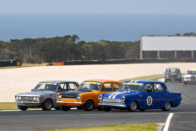 Tight-Tom-Christensen-Vic-Datsun-Lachlan-Thomas-Tas-1300-Escort-and-David-Waddington-Qld-Cortina