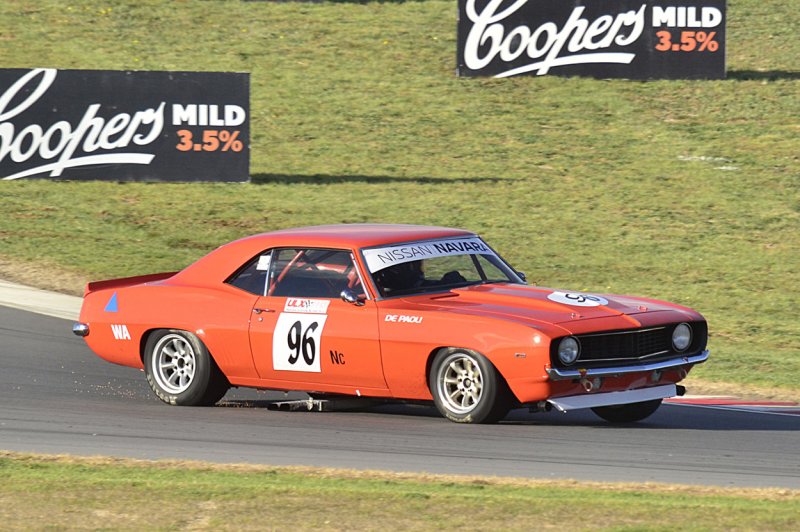 Aldo-De-Paoli’s-Camaro-scrapes-its-exhaust-on-its-way-to-a-win