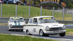 Mike-Georges-Lotus-Cortina-leads-Don-Knights-pushrod-version