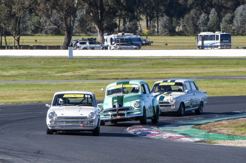 Phil-Barrow_s-FJ-squeezes-between-the-Cortinas-of-Les-Walmsley-and-Don-Knight